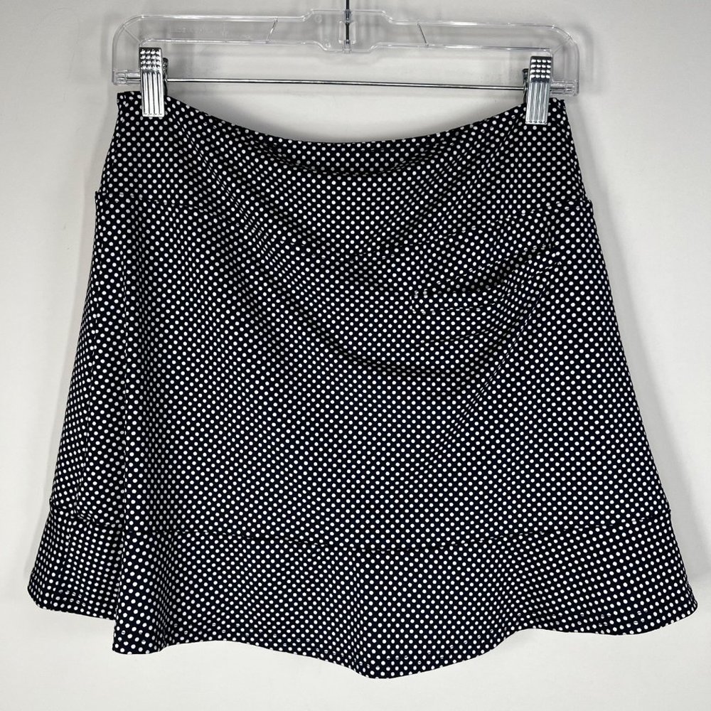 Golftini Putt Putt Pull-on Ruffle Tech Golf Skort Polka Dots Size Small - Picture 3 of 9